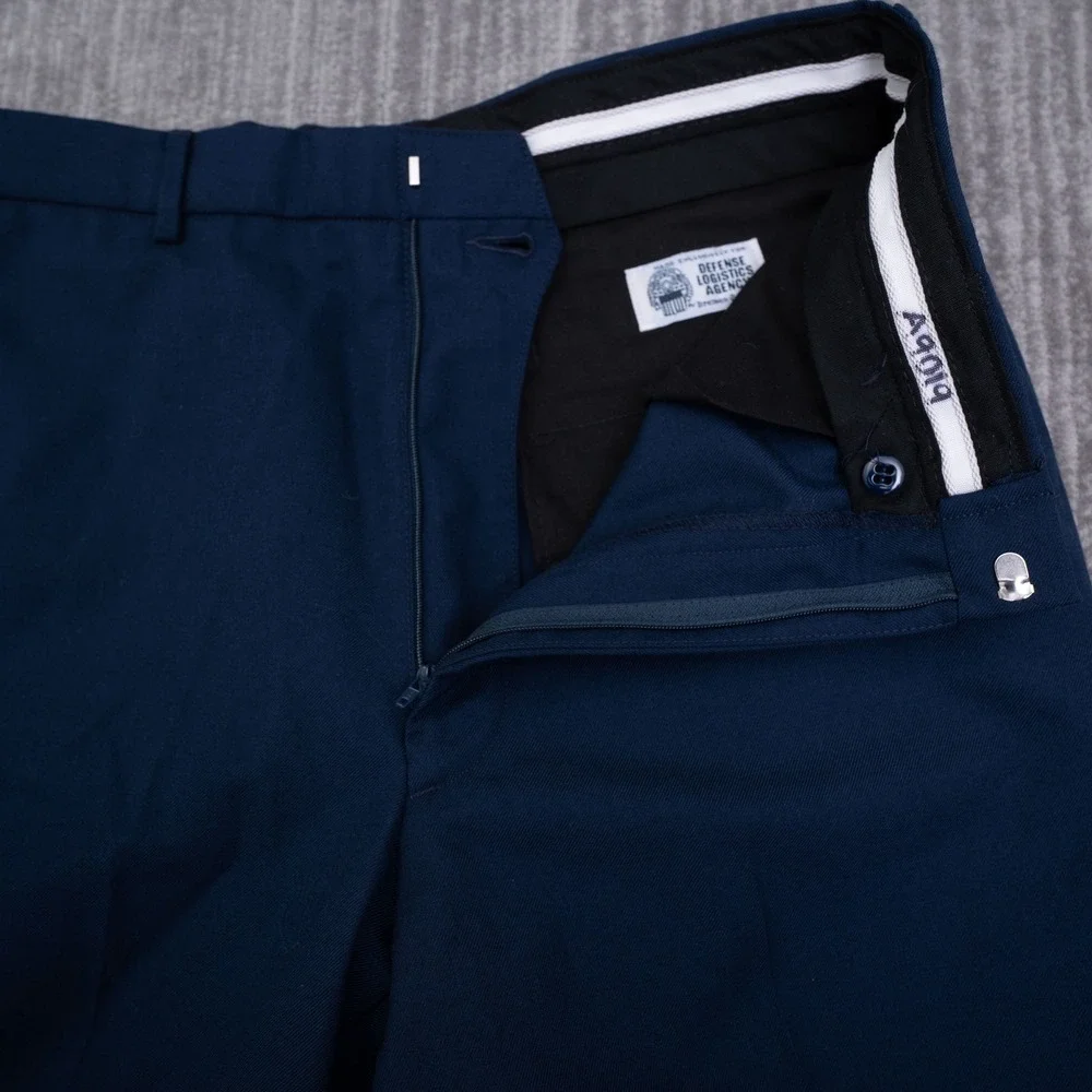 Defense Logistics Agency Navy Blue Dress Pants 33L Fit 31x31 Bremen-Bowdon Mens